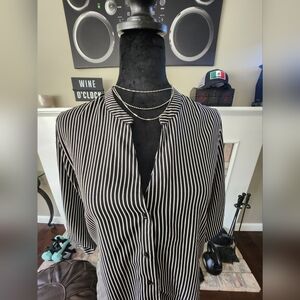 Antilia Femme, striped blouse. Size: Small